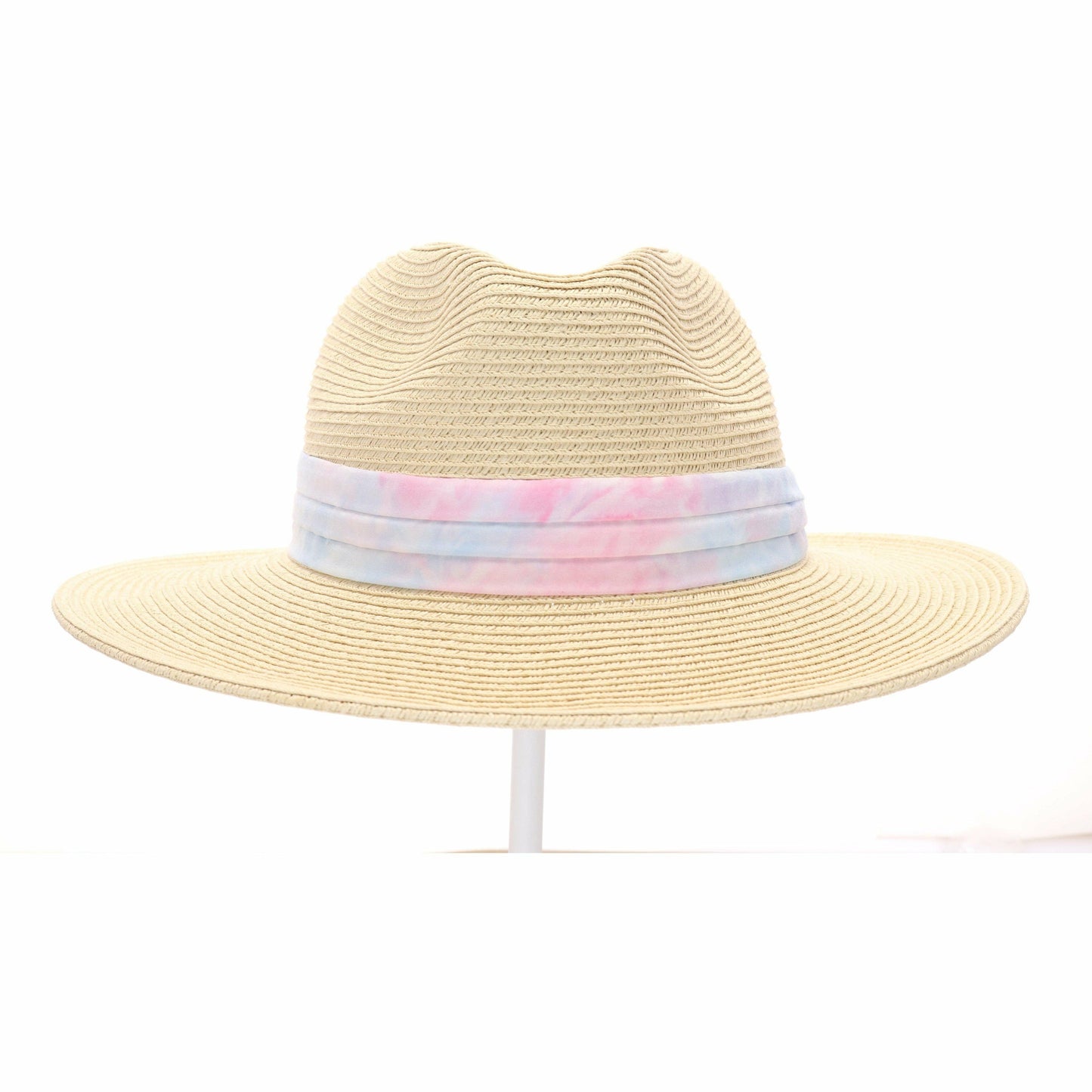 Tie Dye Band Straw Panama Hat