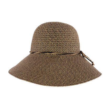 Two-Tone Heathered C.C Cloche Hat