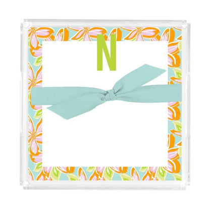 Initial Notepad with Acrylic Tray Set