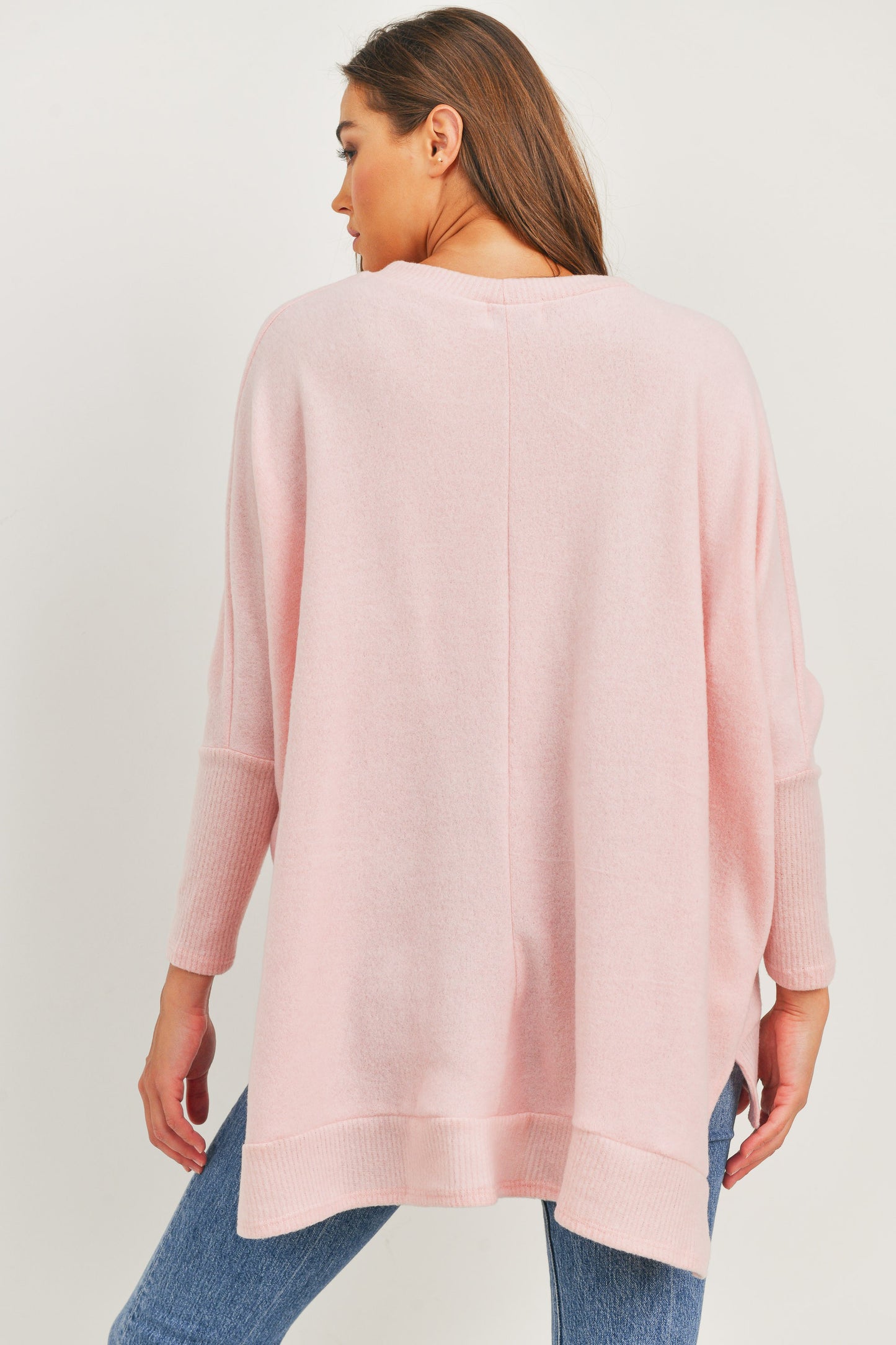 Relaxed Brushed Knit Tunic