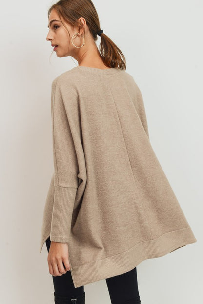 Relaxed Brushed Knit Tunic