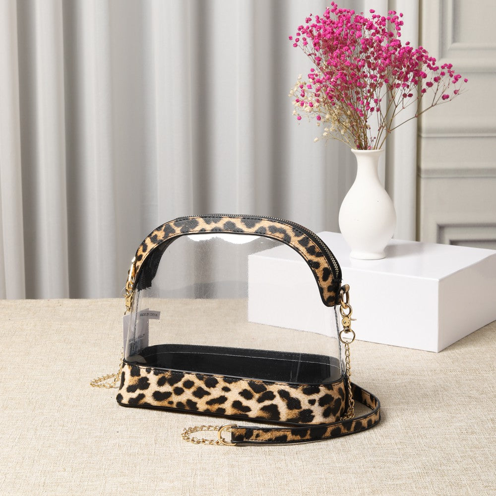 Clear leopard bag online