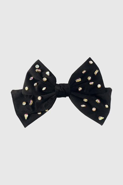 Corduroy Bow Hair Barrette