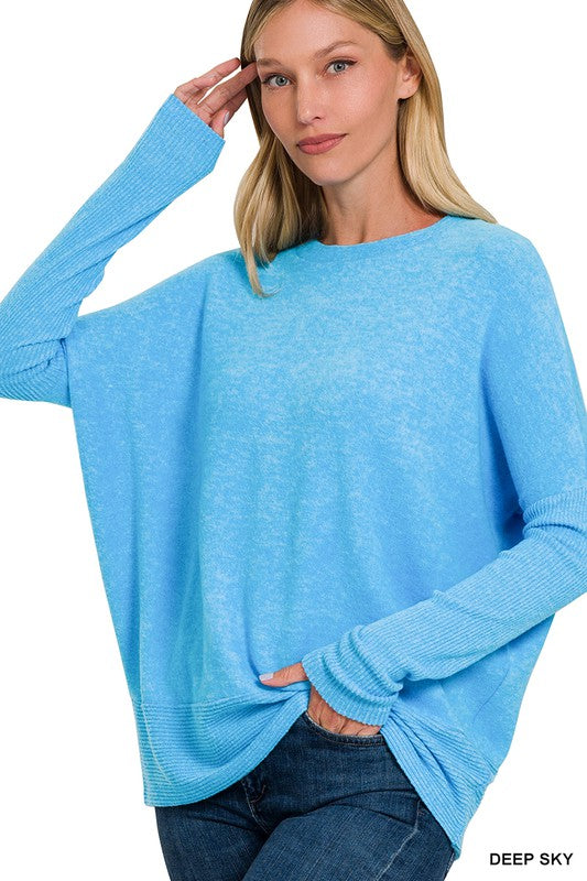 Brushed Melange Hacci Sweater