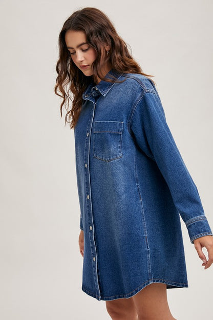 Denim Button Down Dress