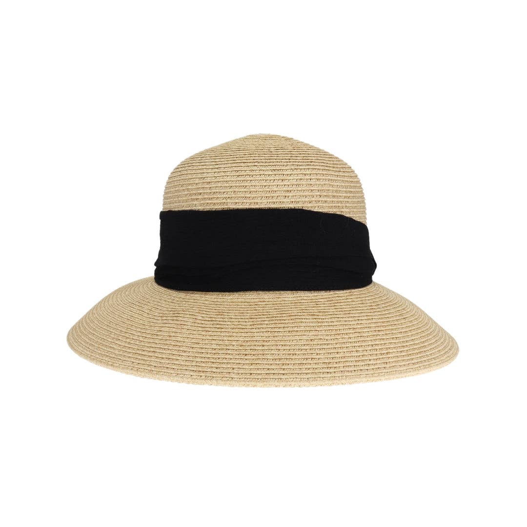 Gauze Trim Band Cloche C.C Sun Hat