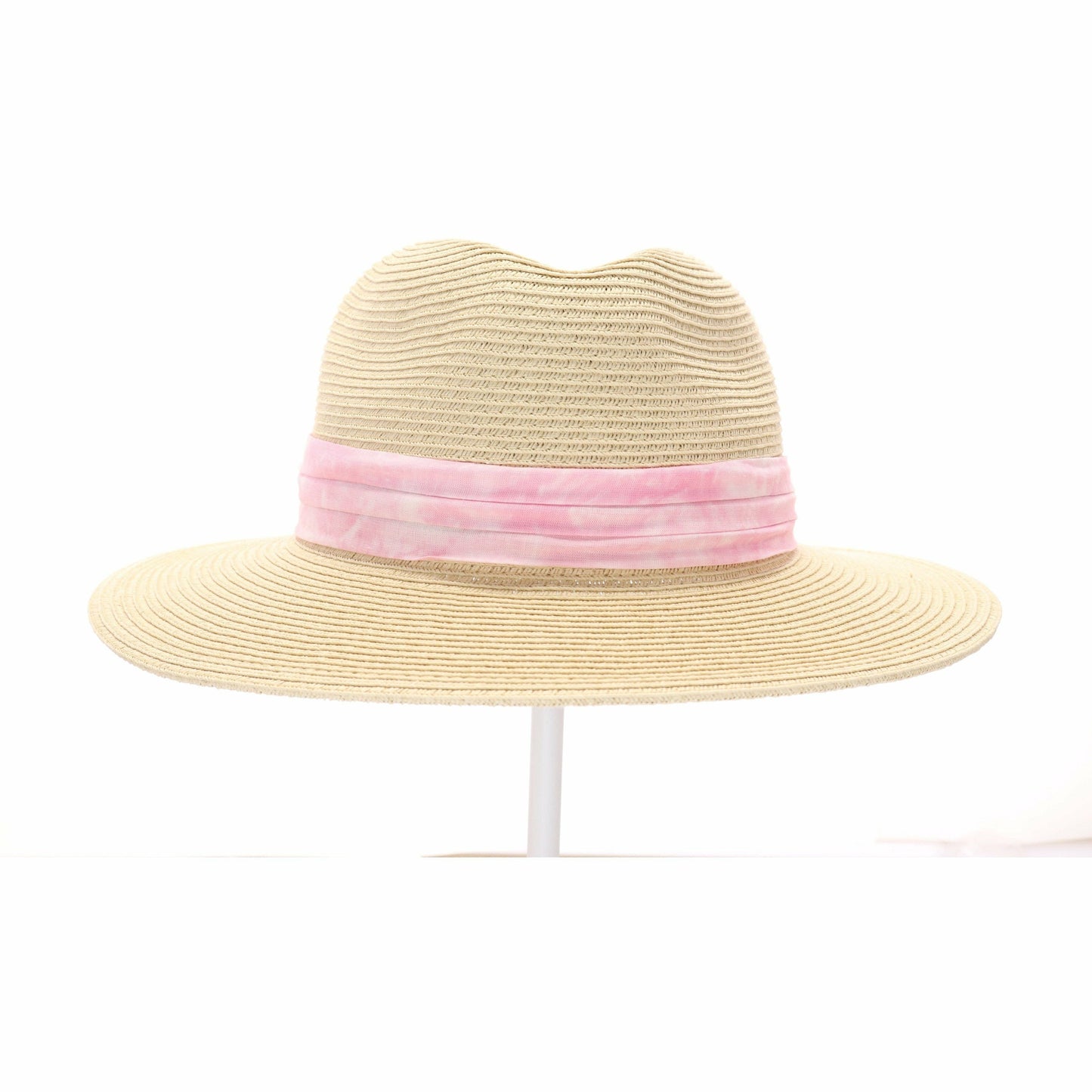 Tie Dye Band Straw Panama Hat