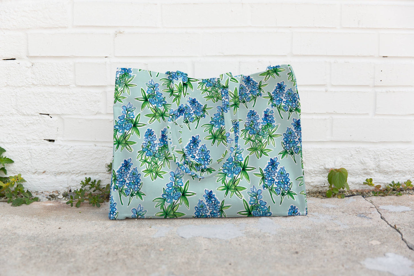 Bluebonnet Canvas Tote Bag