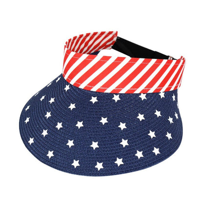 Stars and Stripes Roll Up Visor