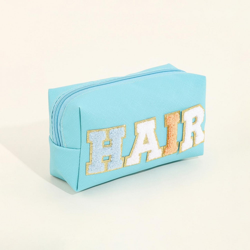 'Hair' Chenille Patch Pouch
