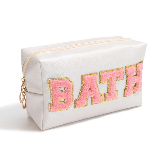 BATH Chenille Patch Bag