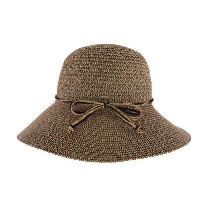 Two-Tone Heathered C.C Cloche Hat