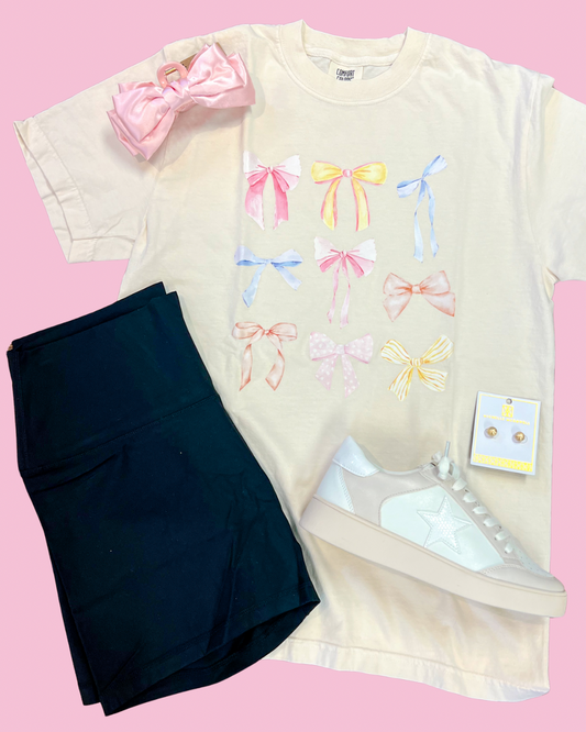 Coquette Colorful Bow T-Shirt