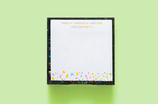 Confetti Acrylic Holder & Sticky Reminder Set