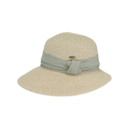 Gauze Trim Band Cloche C.C Sun Hat