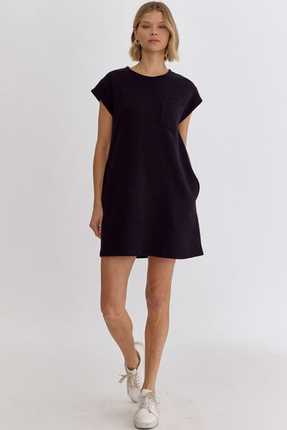 Textured T-Shirt Dress