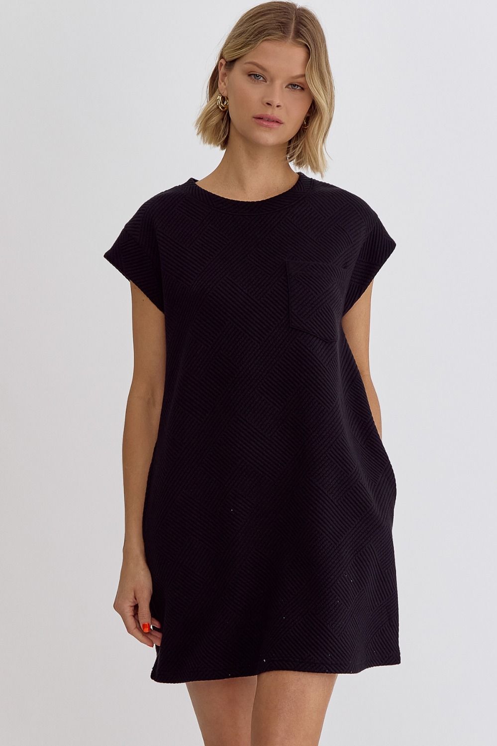 Textured T-Shirt Dress