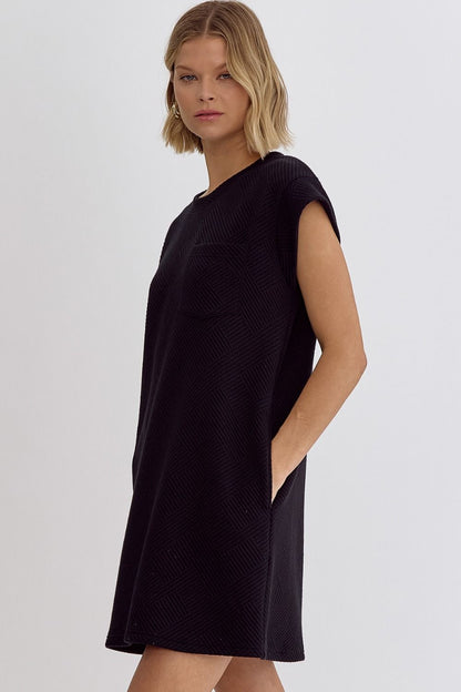 Textured T-Shirt Dress