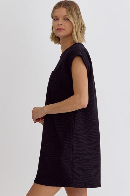 Textured T-Shirt Dress