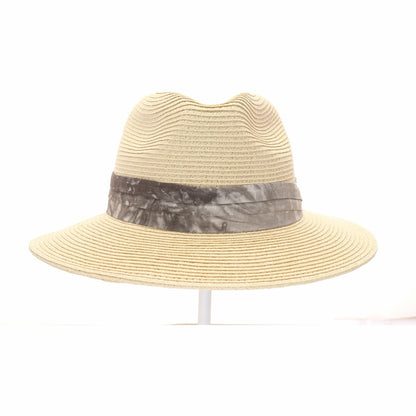 Tie Dye Band Straw Panama Hat