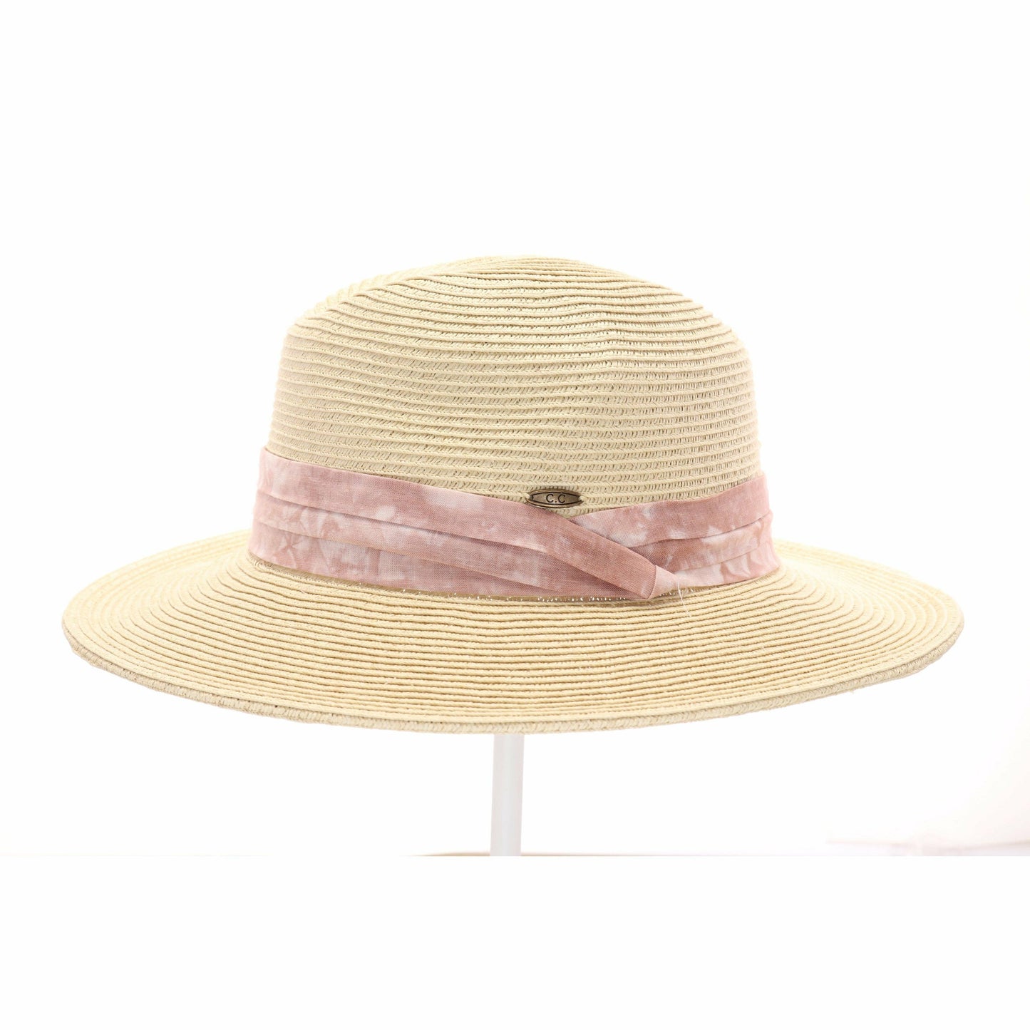 Tie Dye Band Straw Panama Hat